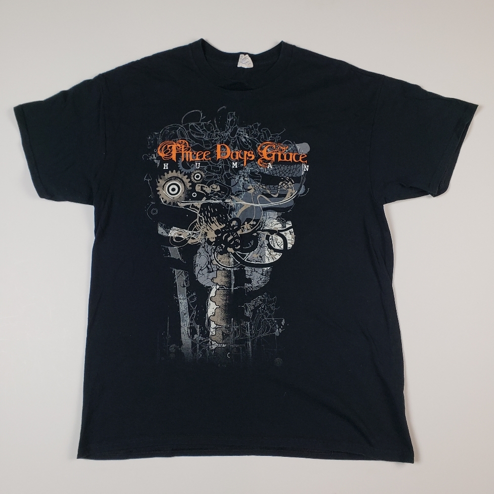 Three Days Grace 2015 Human Concert Tour T-Shirt Black Size Small (read)